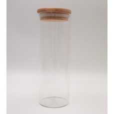 Glass Cylinder with Lid - Large
