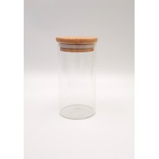 Glass Cylinder with Lid - Medium