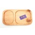 Wooden Tray - Medium with Compartment
